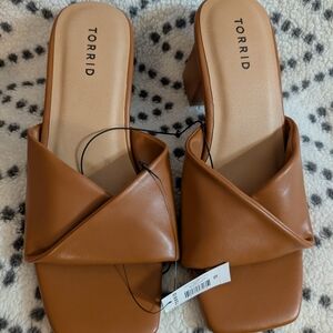 Torrid Women's Tan Slide Sandals